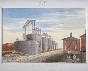 View of Gas Works in Pocock Street, Southwark, London