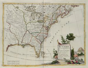 Canada, English Colonies with Louisiana and Florida