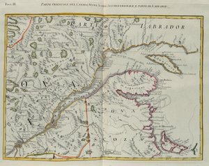 Eastern Part of Canada, Northern Nova Scotia and Part of Labrador, Engraving by G. Zuliani by G. Zuliani