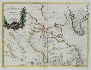 Hudson Bay, Land of Labrador and Greenland, engraving by G. Zuliani from 