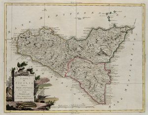 Island of Sicily, divided into its valleys by G. Zuliani