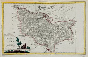 Province of Kent, engraving by G. Zuliani taken from Tome I of the 