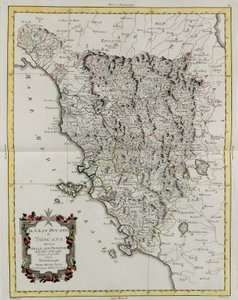 The Grand Duchy of Tuscany, engraving by G. Zuliani from 