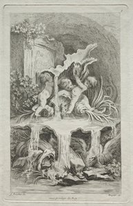 Book of Fountains: No. 7 by Gabriel Huquier