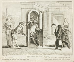 Plate from Book of Comic Scenes by Gabriel Huquier