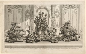 Works of Juste-Aurèle Meissonier: Silver Sculptural Project for a Large Centerpiece and Two Tureens Which Have Been Executed for His Lordship the Duke of Kingston by Gabriel Huquier