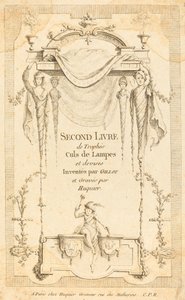 Second Book of Trophies, Tailpieces, and Mottos: Title Page by Gabriel Huquier after Claude Gillot