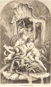 Triton and Nymph by Gabriel Huquier after François Boucher