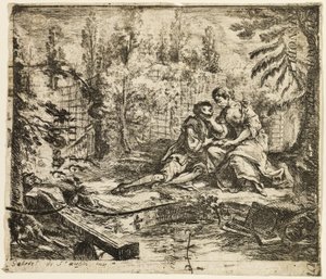 Gallant Conversation by Gabriel Jacques de Saint Aubin