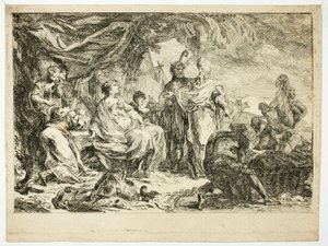 Laban Searching for his Household Gods by Gabriel Jacques de Saint Aubin