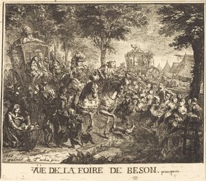 View of the Fair at Beson by Gabriel Jacques de Saint Aubin