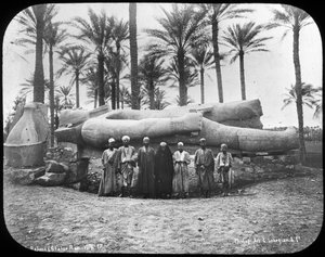 Fallen Colossal Statue of Rameses the Great, Memphis, Egypt, c1890 by Gabriel Lekegian