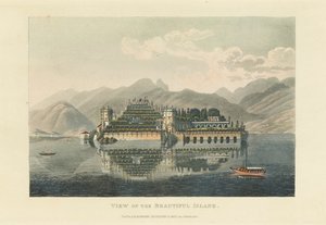 View of the Beautiful Island Isola Bella, Lago Maggiore, before 1820 by Gabriel Ludwig Lory