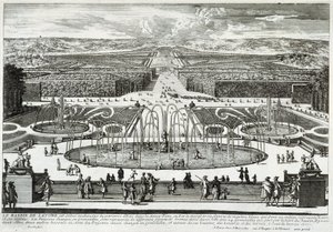 The Latona basin in the gardens of the castle of Versailles - by Perelle, late 17th century by Gabriel Perelle