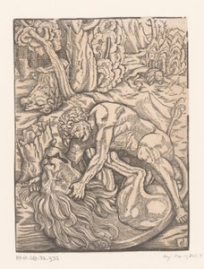 Hercules Fighting the Nemean Lion