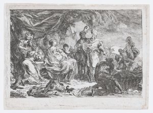 Laban Searching for his Household Gods, ca. 1753 by Gabriel de Saint-Aubin