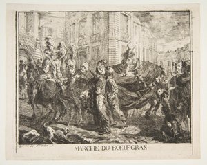 Fat Ox Market by Gabriel de Saint-Aubin