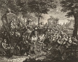 View of the Fair at Beson by Gabriel de Saint-Aubin