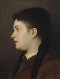 Girl Portrait by Gabriel von Max