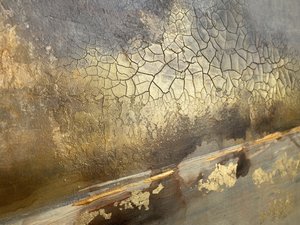 Golden Cracked Earth by Gabriela Aleksandra Szuba