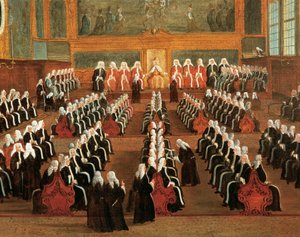 Board of Pregadi in Ducal Palace (Detail) by Gabriele Bella