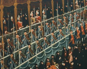Lunch at San Beneto Theatre Offered by the Doge in Honor of the Princes of the North, Venice (detail)