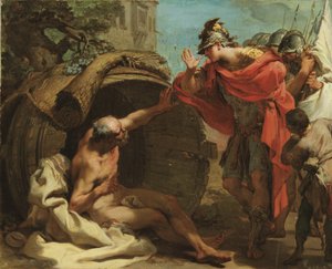 Alexander and Diogenes by Gaetano Gandolfi
