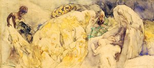 Adoration of the Magi by Gaetano Previati
