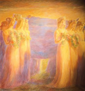 Funeral of a Virgin by Gaetano Previati