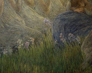Grass and flowers, (detail)