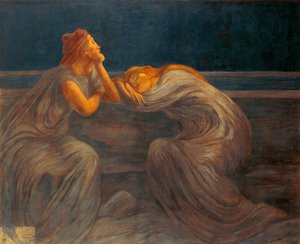 Nocturne, 1908, by Gaetano Previati (1852–1920)