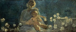 Our Lady of Chrysanthemums by Gaetano Previati