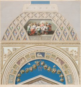 Lunette and Vault Field with Last Supper. 1774 by Gaetano Savorelli