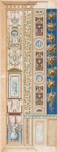Pilaster Loggia IV (Decoration, in which the Genius of Fame sits) by Gaetano Savorelli