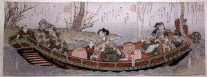 Sendai Group Triptych: Three Heroes of the Kingdom of Shu by Gakutei Harunobu