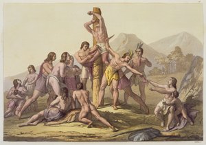 Peruvian Indians Making a Sacrifice, from 