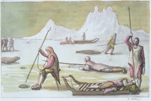 Waiting on the Ice (detail) by Gallo Gallina