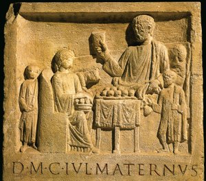 Relief Portraying Feast, Roman Civilization
