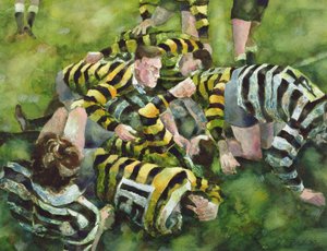 Farnham Rugby Club Scoring a Try