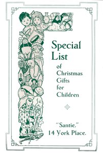 Special List of Christmas Gifts for Children, 1917 by Garratt and Atkinson