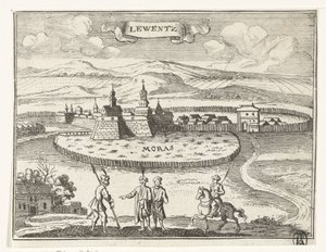 View of Levice by Gaspar Bouttats