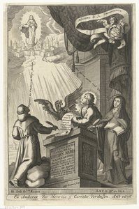 The Virgin Mary Assumed into Heaven from Historia Divina y Vida de la Virgen Maria by Gaspar Bouttats