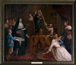 Archduchess Isabella of Spain Donates Her Jewels to the Basilica of St. Martin in Halle by Gaspar De Crayer