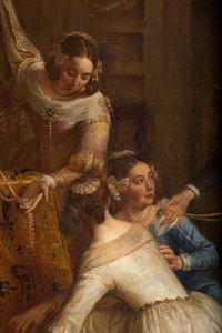 Parish Church of Saint-Brice. The Archduke Isabel of Spain Giving Her Jewelry to the Basilica of Saint-Martin of Halle. Gaspar de Crayer.