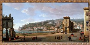 View of Chiaia District, Napoli by Gaspar van Wittel