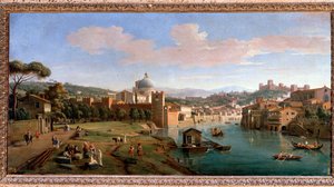 View of Verona and the Banks of the Adige River by Gaspar van Wittel