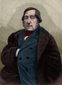 Portrait of Gioachino Rossini (1792-1868), Italian composer - Engraving after the photograph by Nadar by Gaspard Felix Tournachon Nadar