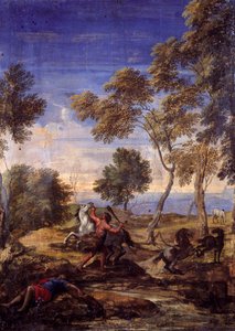 Countryside battle of the centaurs