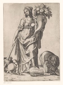 Allegory of Abundance Thanks to Peace by Gaspare Oselli