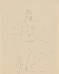 Nude Dancer with Drape by Gaston Lachaise